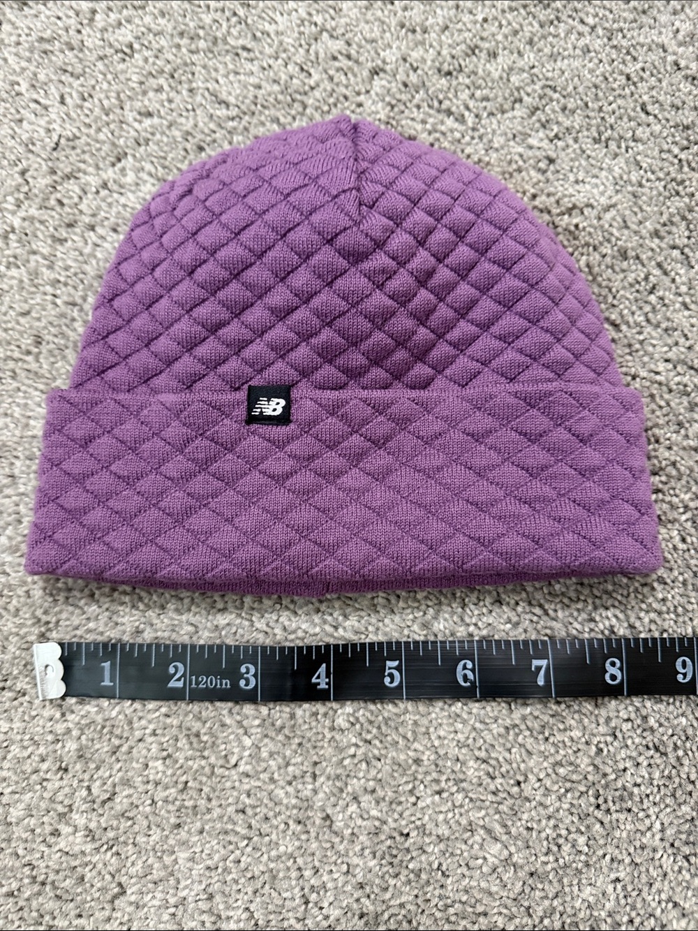 New Balance Quilted Lavender Beanie Hat